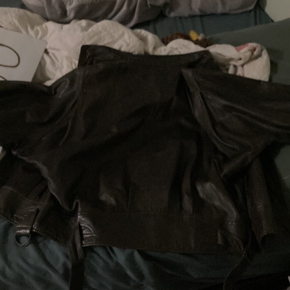Saks Fifth Avenue leather jacket. Gently worn. - Picture 3 of 3